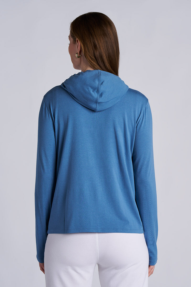 Women's Seaside Zip-Up Hoodie | Blue Dusk