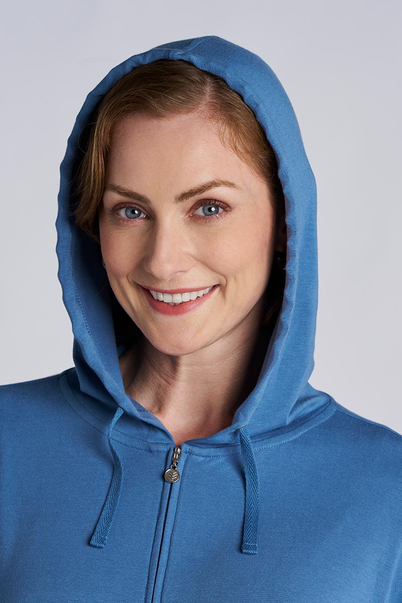 Women's Seaside Zip-Up Hoodie | Blue Dusk