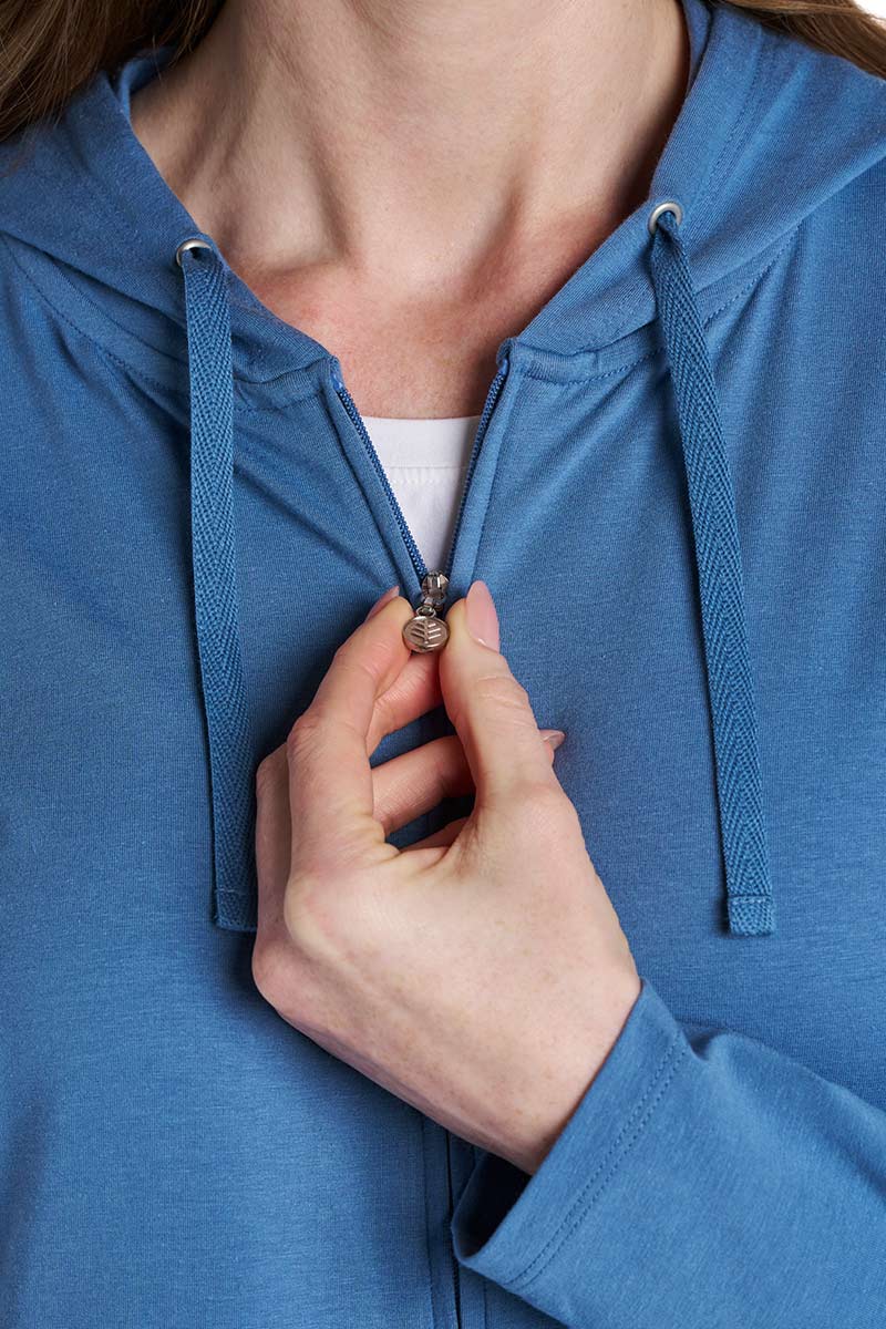 Women's Seaside Zip-Up Hoodie | Blue Dusk