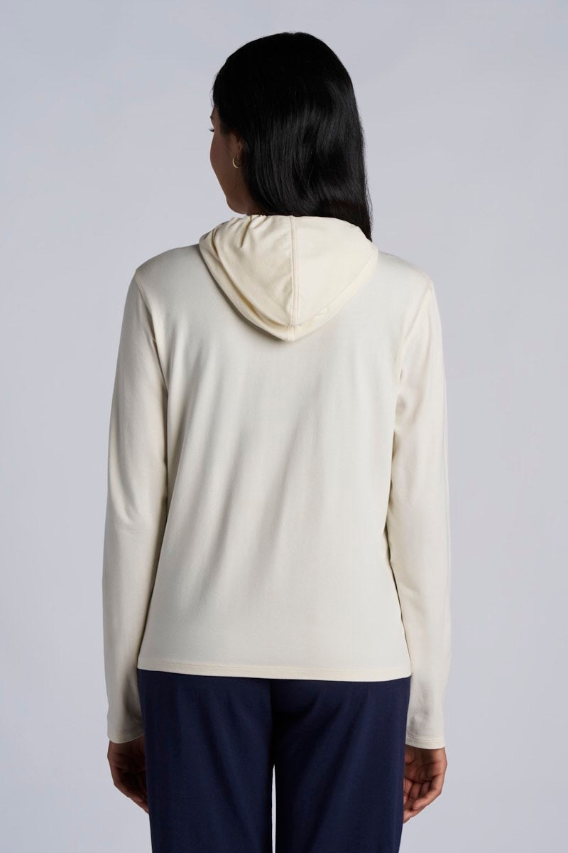 Women's Seaside Zip-Up Hoodie | Vanilla