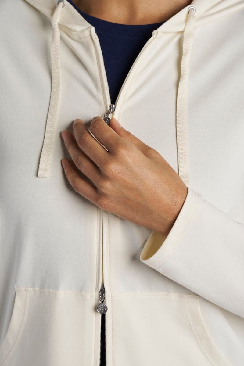 Women's Seaside Zip-Up Hoodie | Vanilla