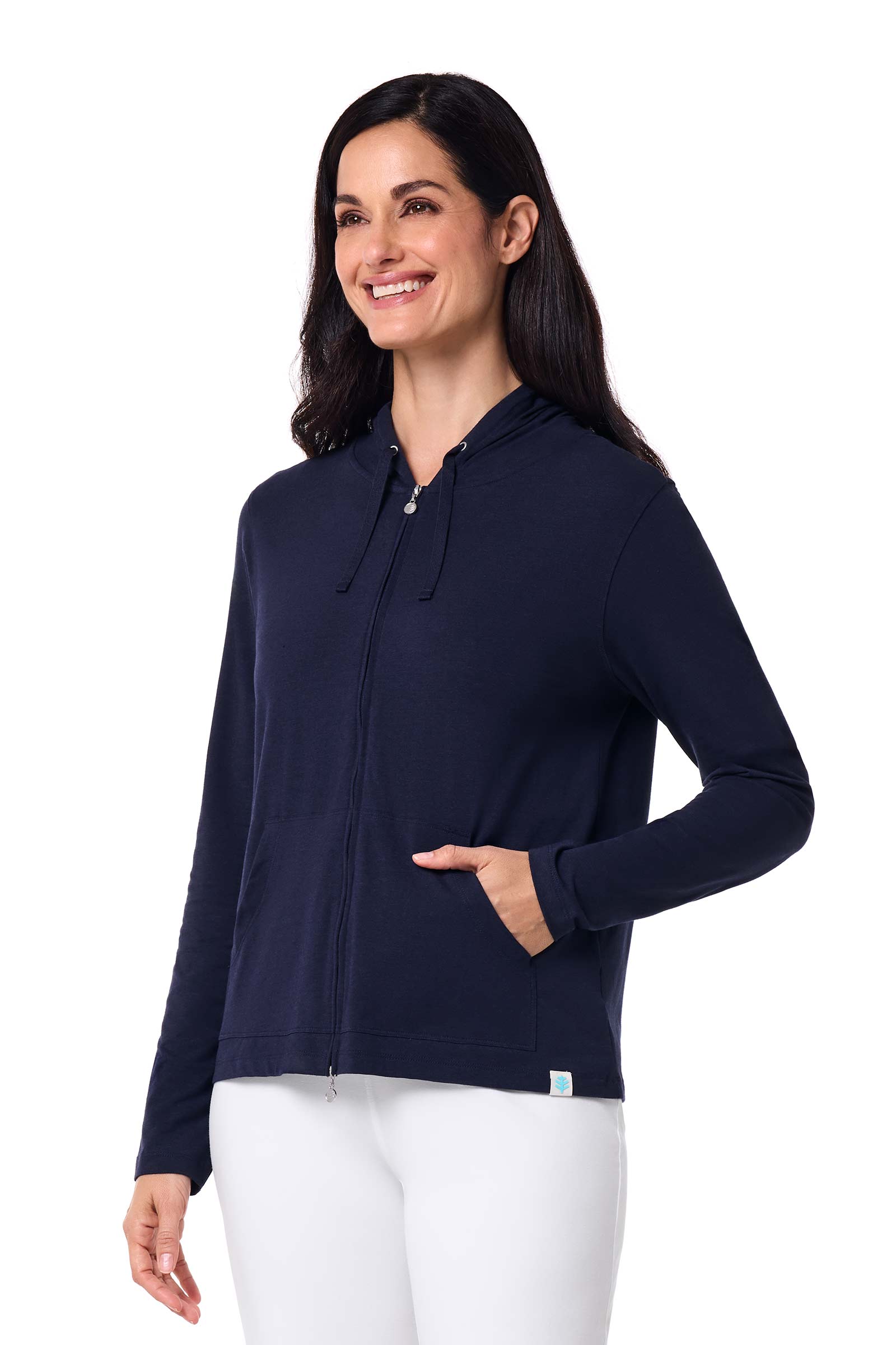 Women's Seaside Zip-Up Hoodie | Navy