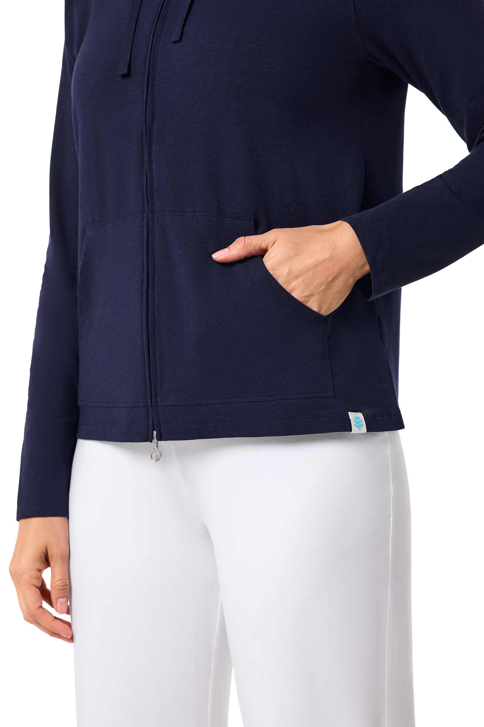 Women's Seaside Zip-Up Hoodie | Navy