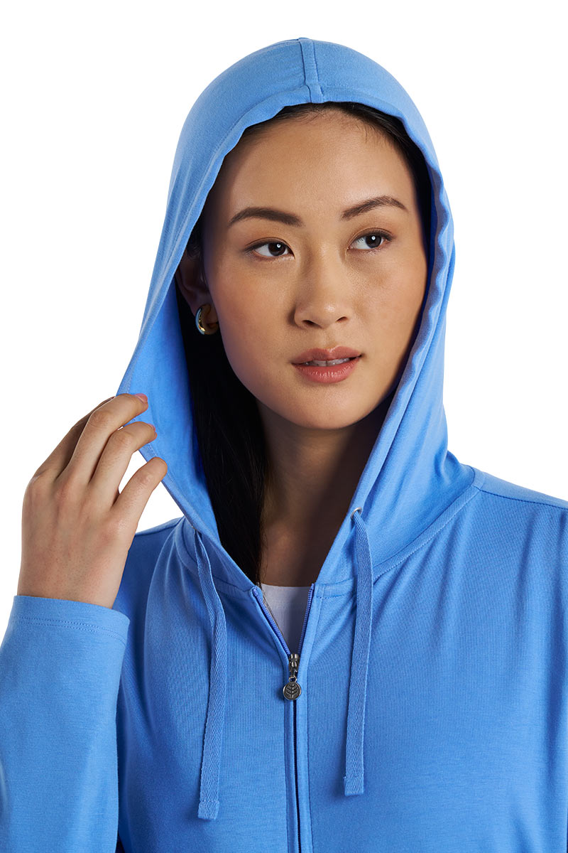 Women's Seaside Zip-Up Hoodie | Bluebell