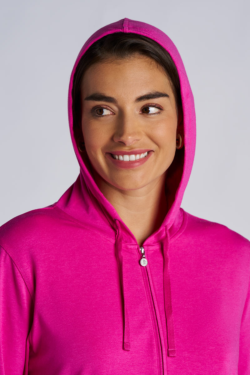 Women's Seaside Zip-Up Hoodie | Fuchsia