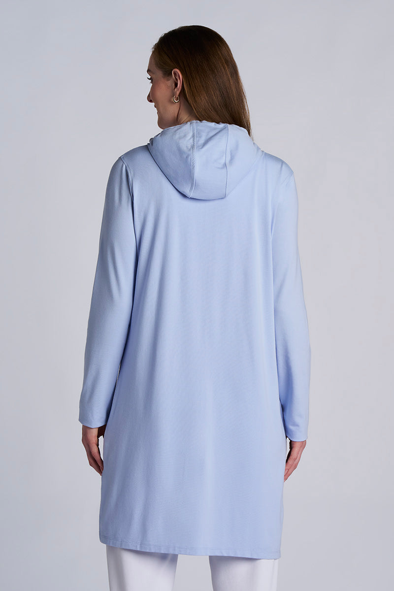 Women's Cabana Long Zip-Up Hoodie | Periwinkle