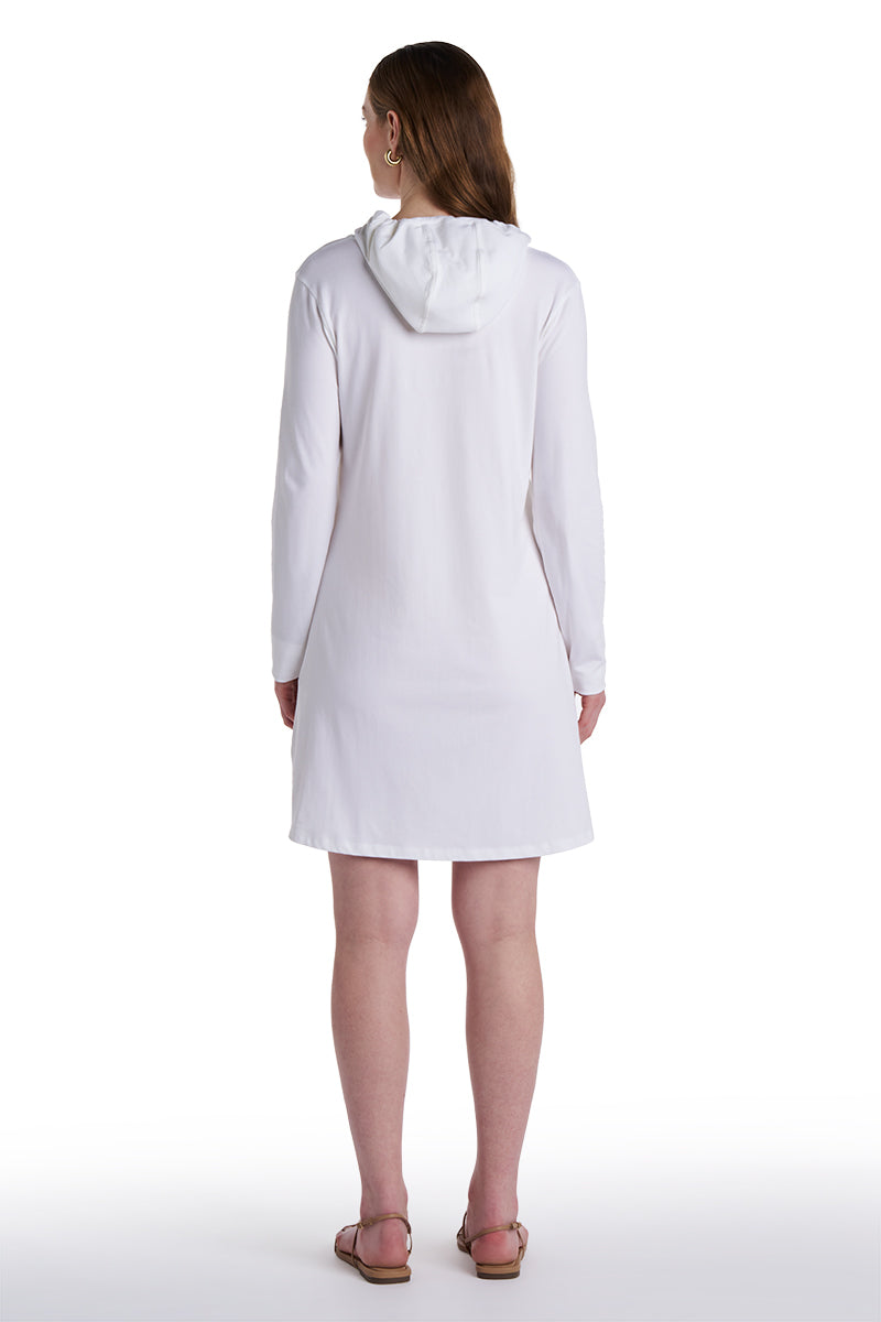 Women's Catalina Cover-Up Dress with Pockets | White