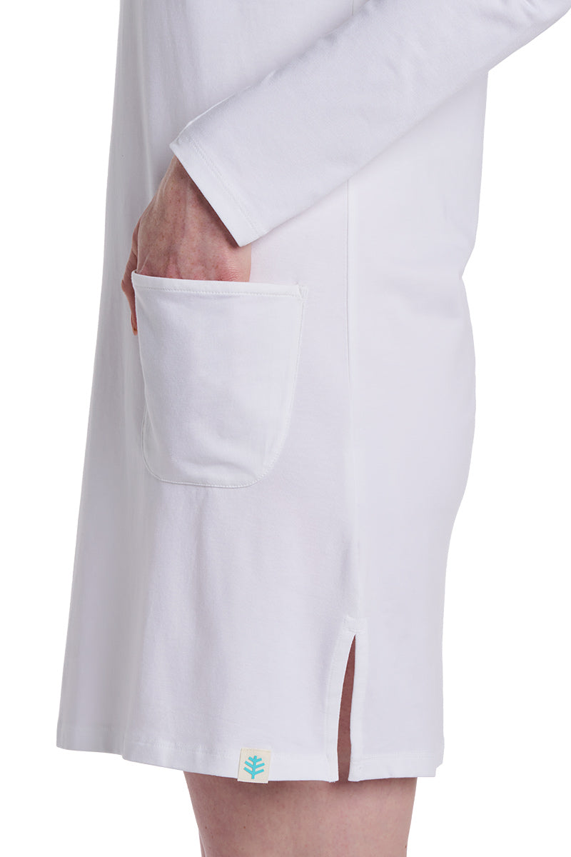 Women's Catalina Cover-Up Dress with Pockets | White