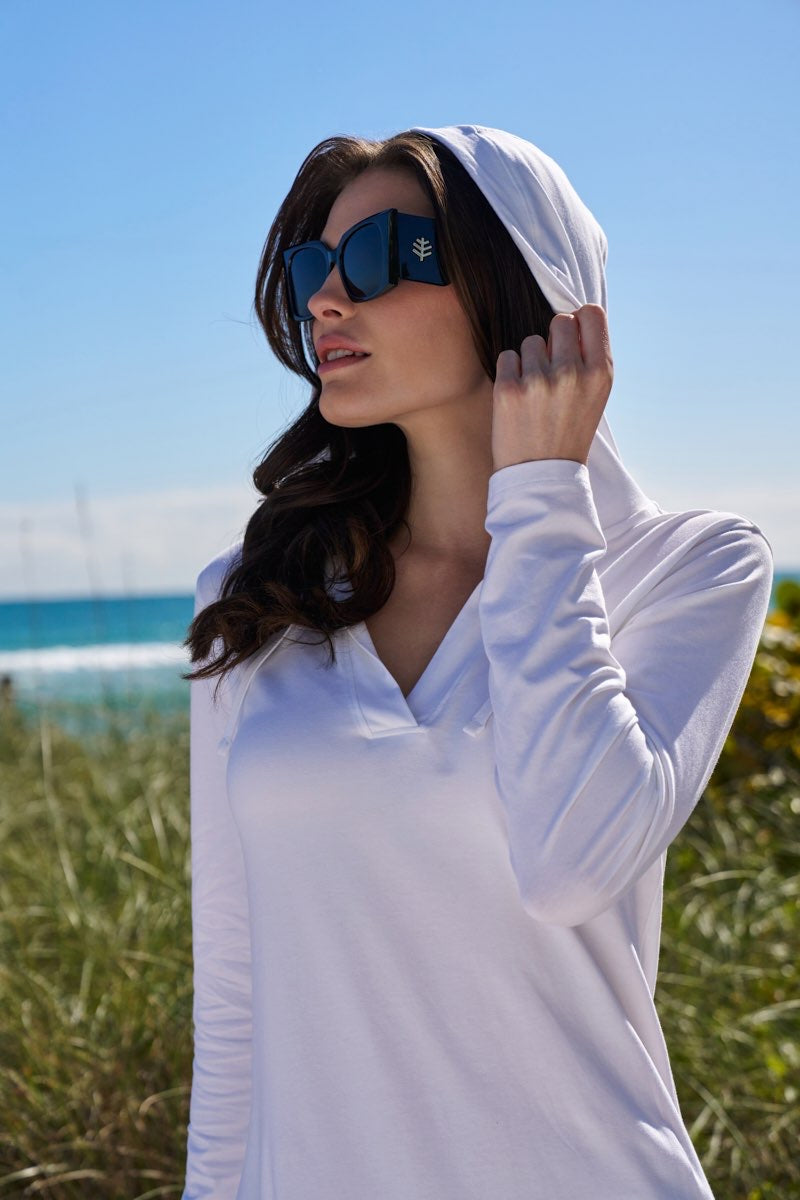 Women's Catalina Cover-Up Dress with Pockets | White