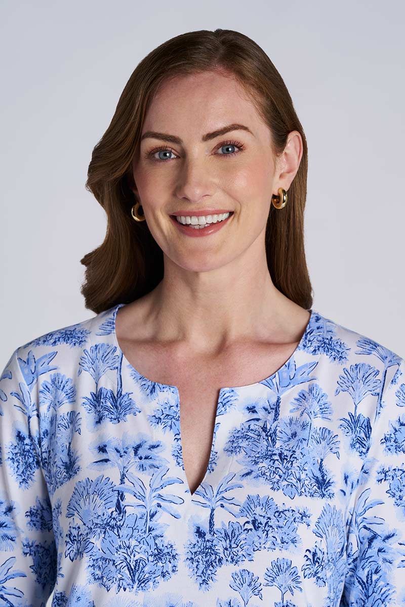 Women's St. Lucia Tunic Top | Periwinkle Isla Bonita