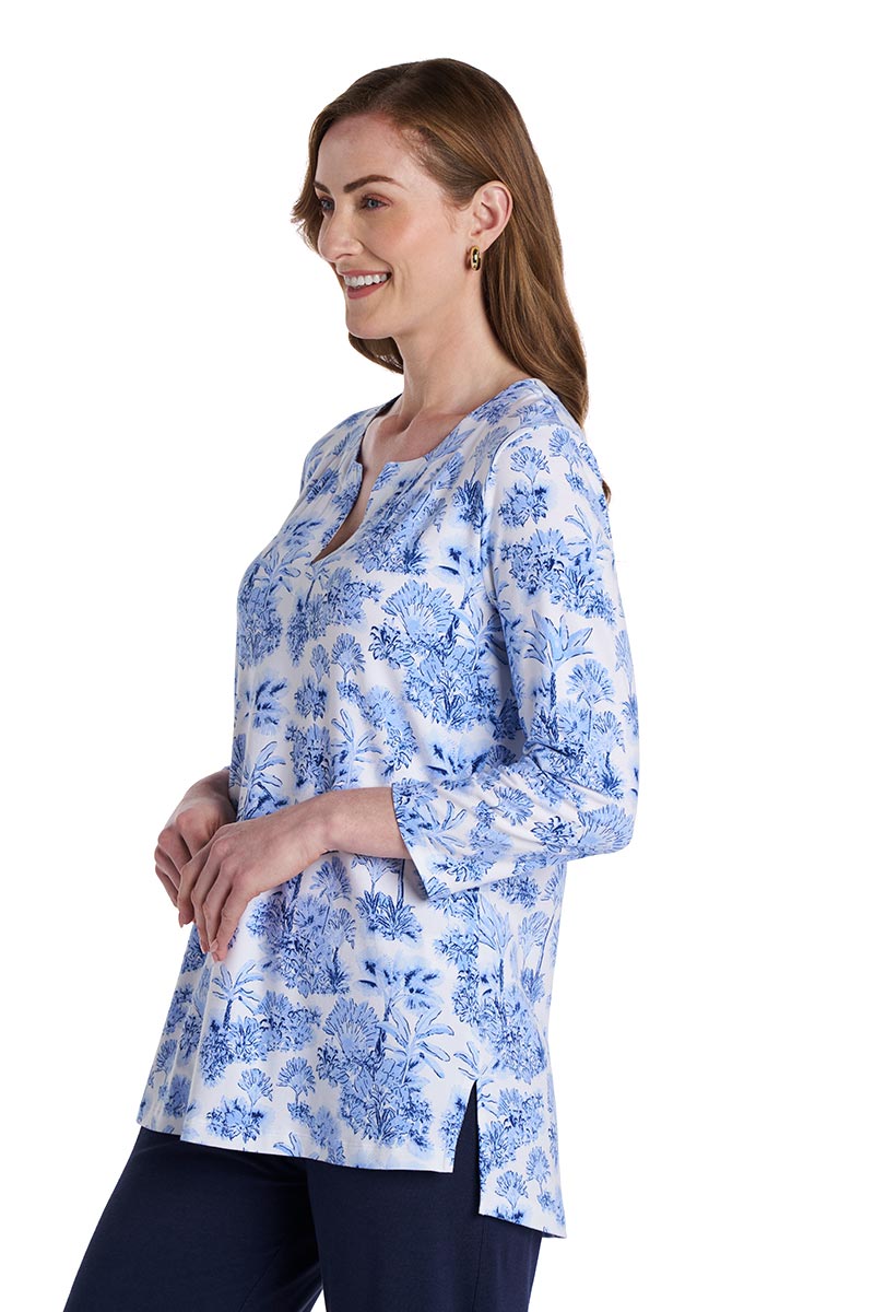 Women's St. Lucia Tunic Top | Periwinkle Isla Bonita