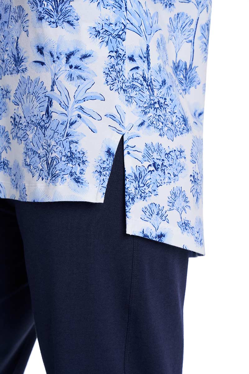 Women's St. Lucia Tunic Top | Periwinkle Isla Bonita