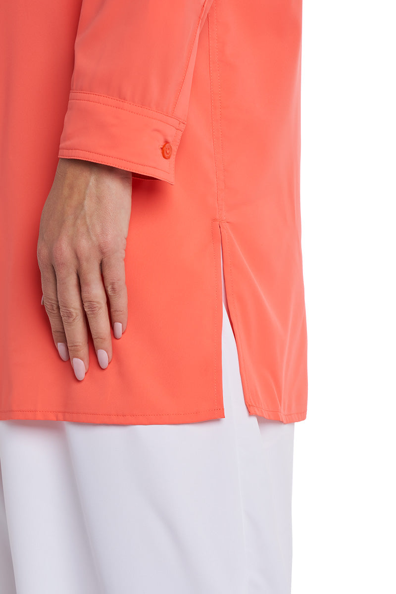 Women's Santorini Tunic Shirt | Coral Reef