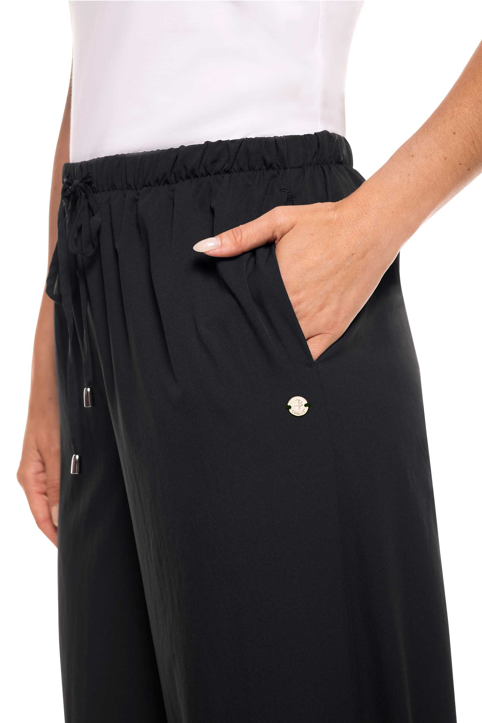 Women's Petra Wide Leg Pant | Black