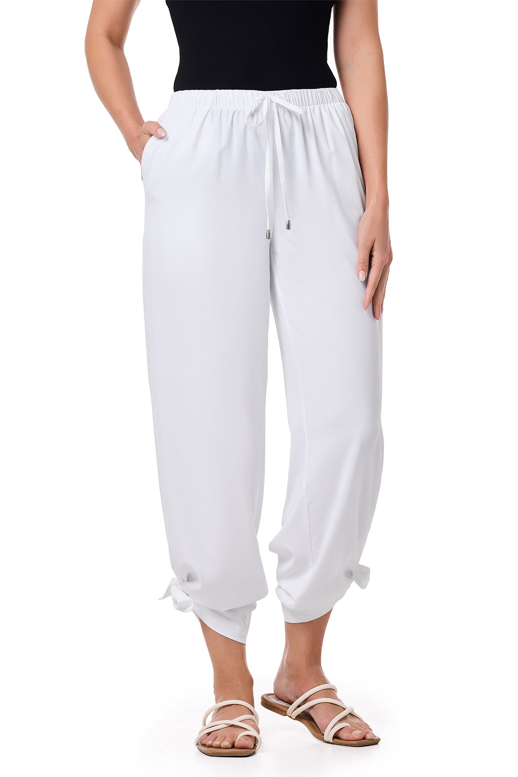 Women's Petra Wide Leg Pant | White