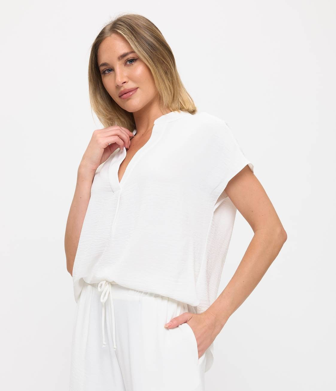 Cap Sleeve Air Flow Top
