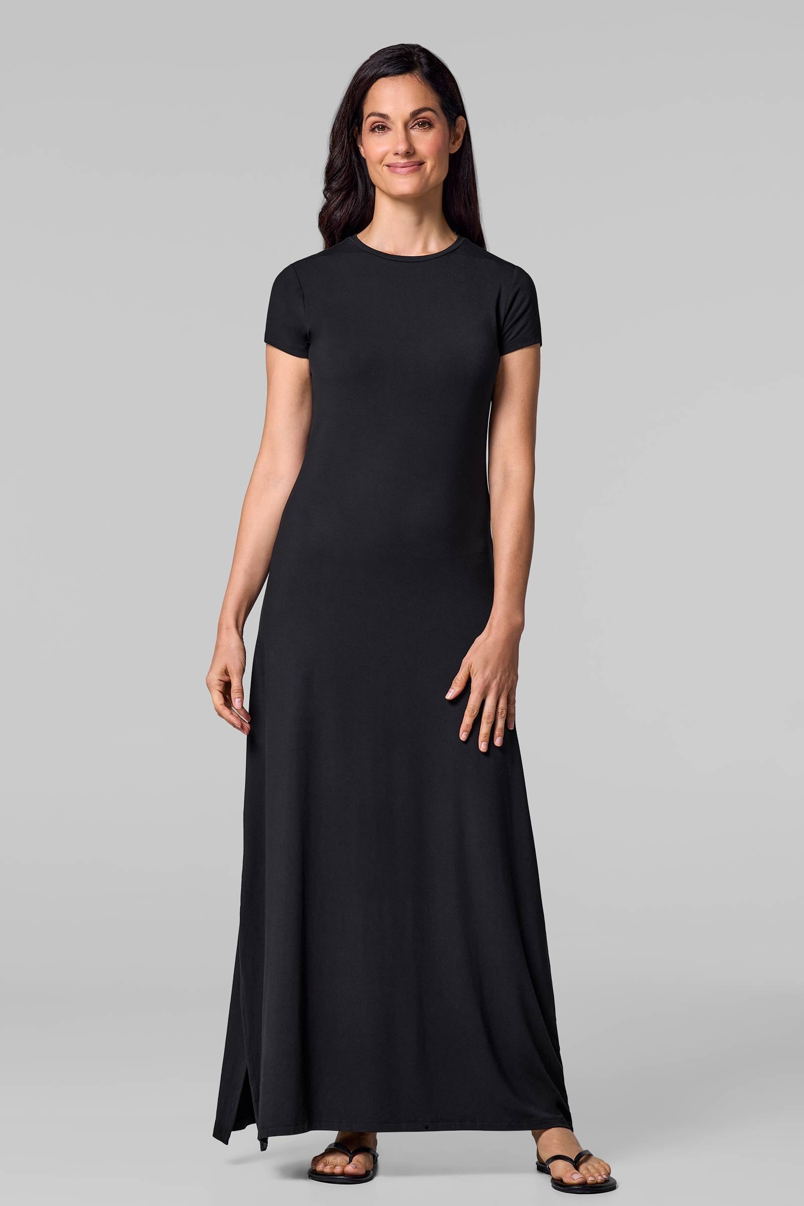 Women's Dounelle Fitted Maxi Dress | Black