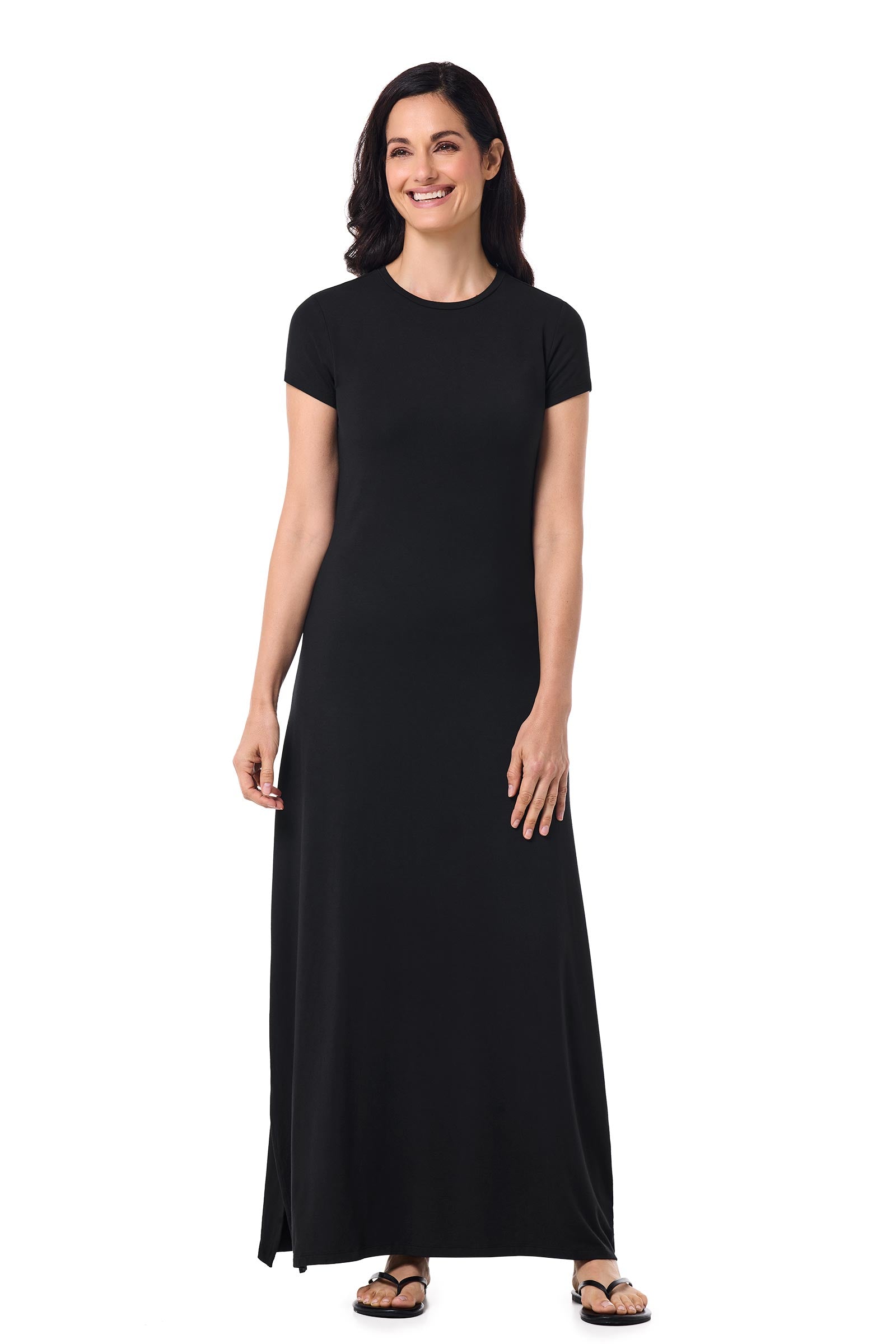 Women's Dounelle Fitted Maxi Dress | Black