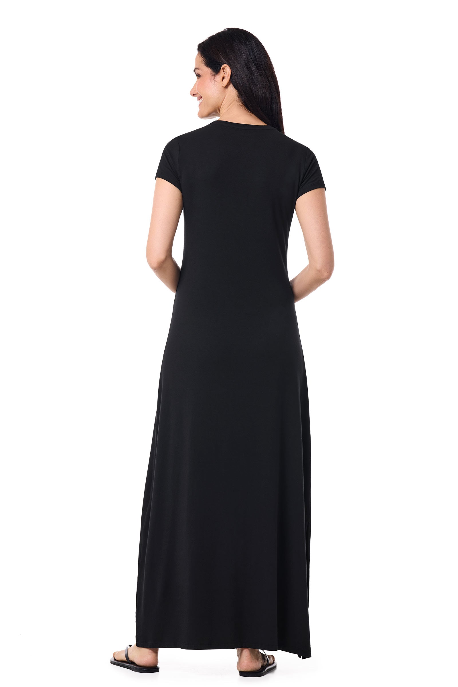 Women's Dounelle Fitted Maxi Dress | Black