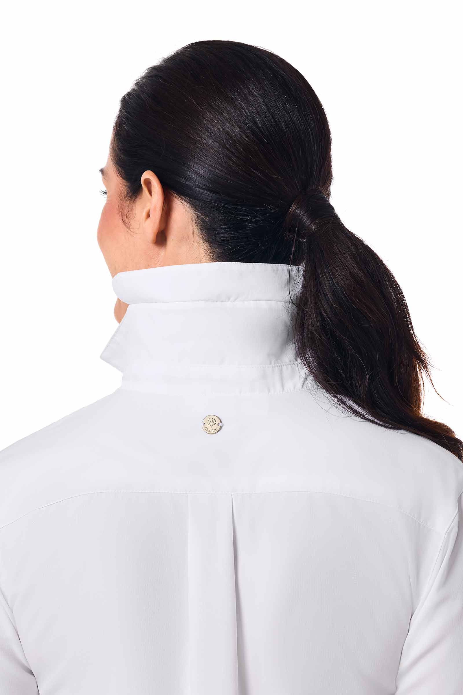 Women's Hepburn Shirt with Roll-Up Sleeves | White
