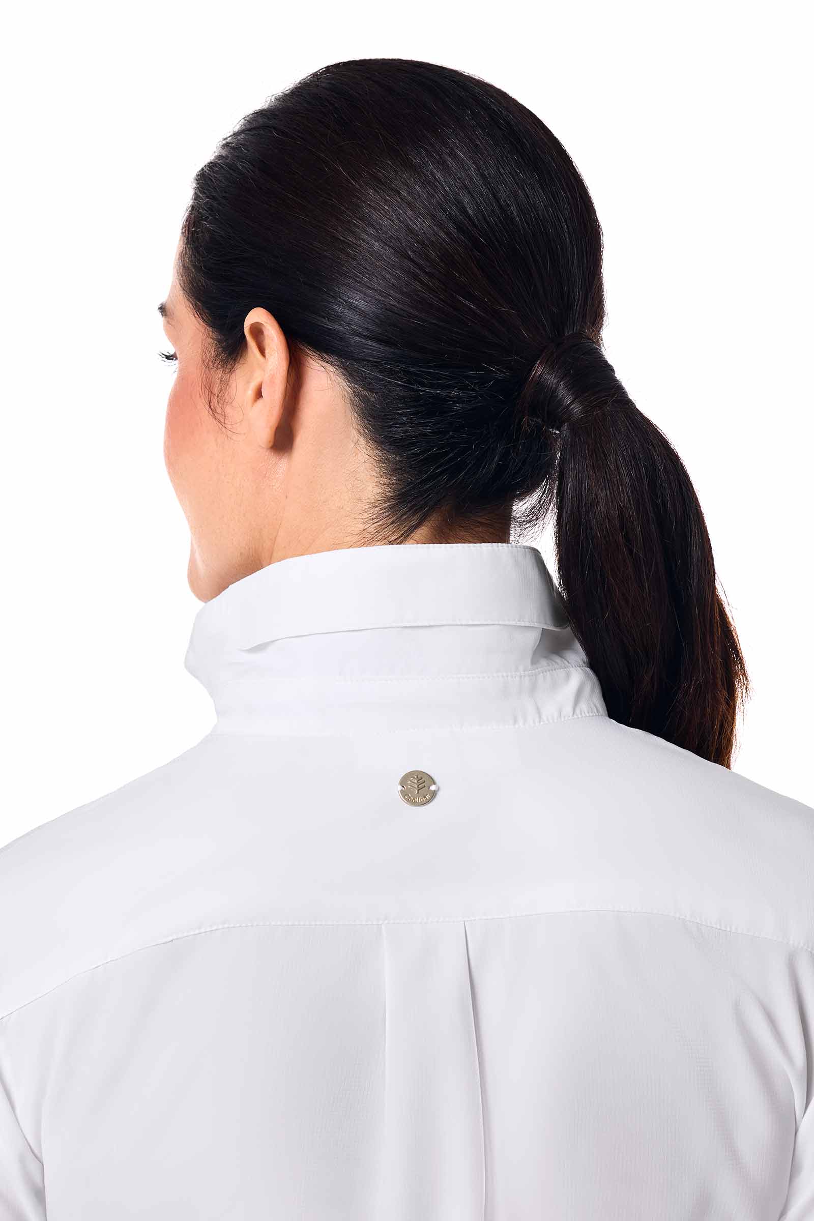 Women's Hepburn Shirt with Roll-Up Sleeves | White