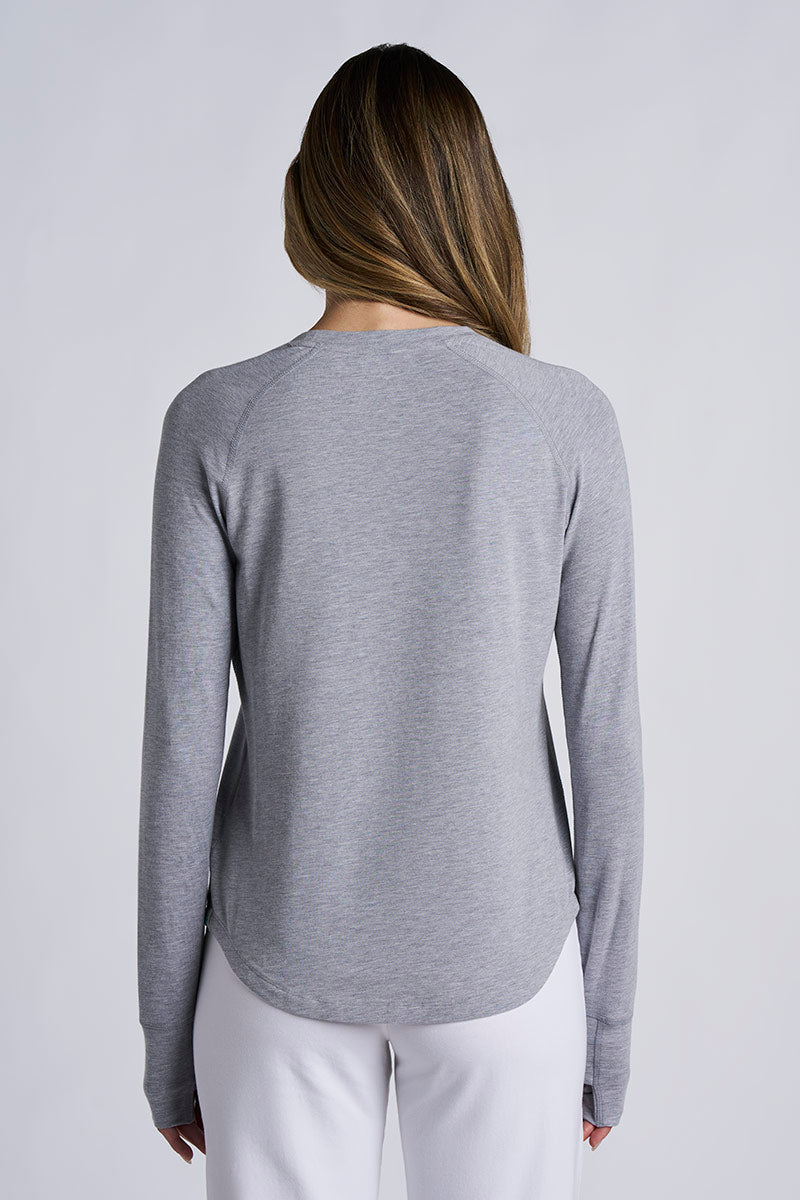 Women's LumaLeo Long Sleeve T-Shirt with Thumbholes | Grey Heather