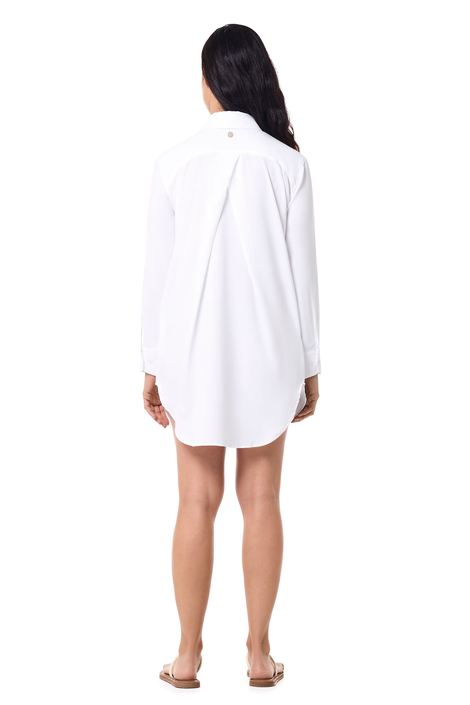 Women's Koesta Cover-Up Pull Over Shirt with Pockets | White