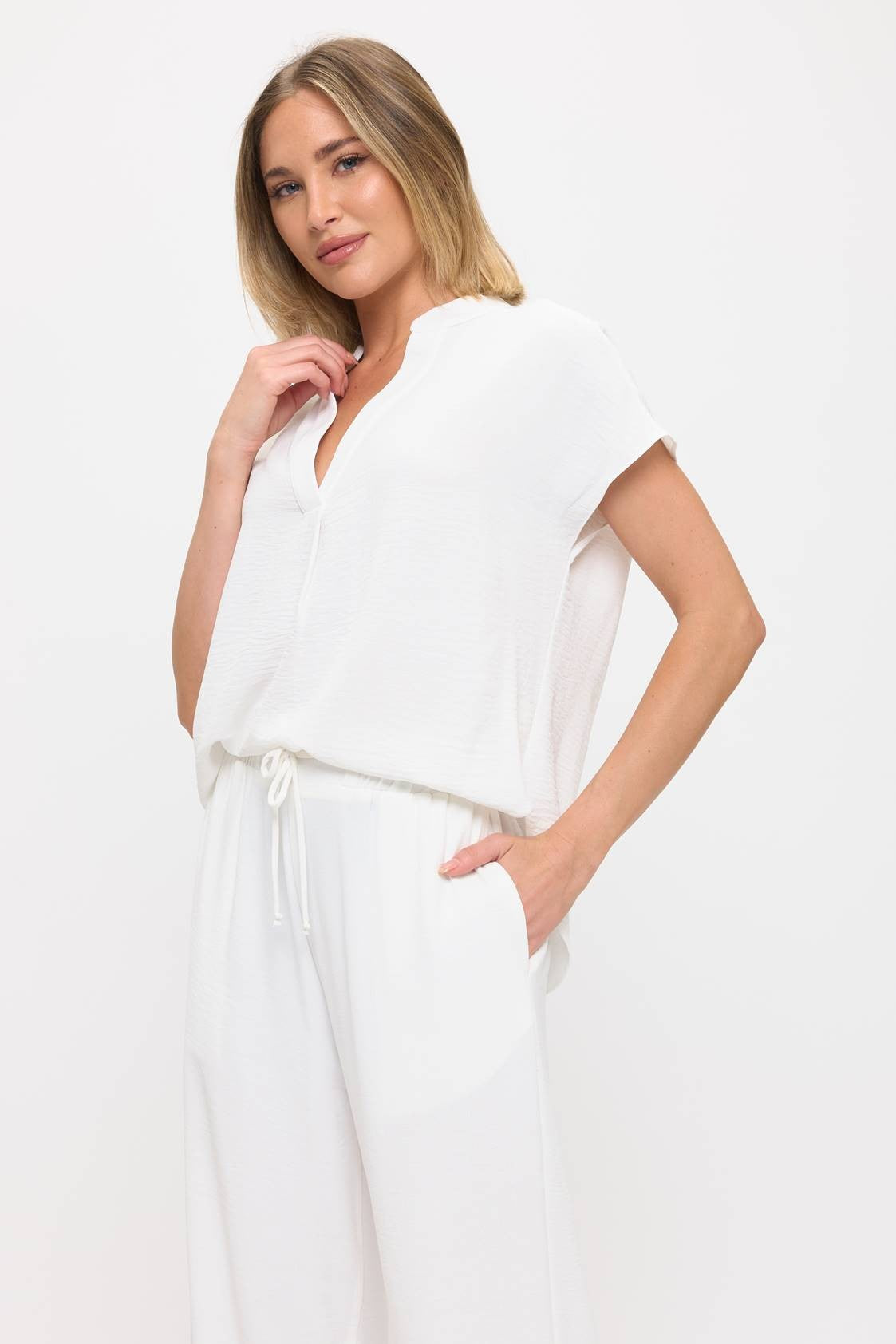 Cap Sleeve Air Flow Top