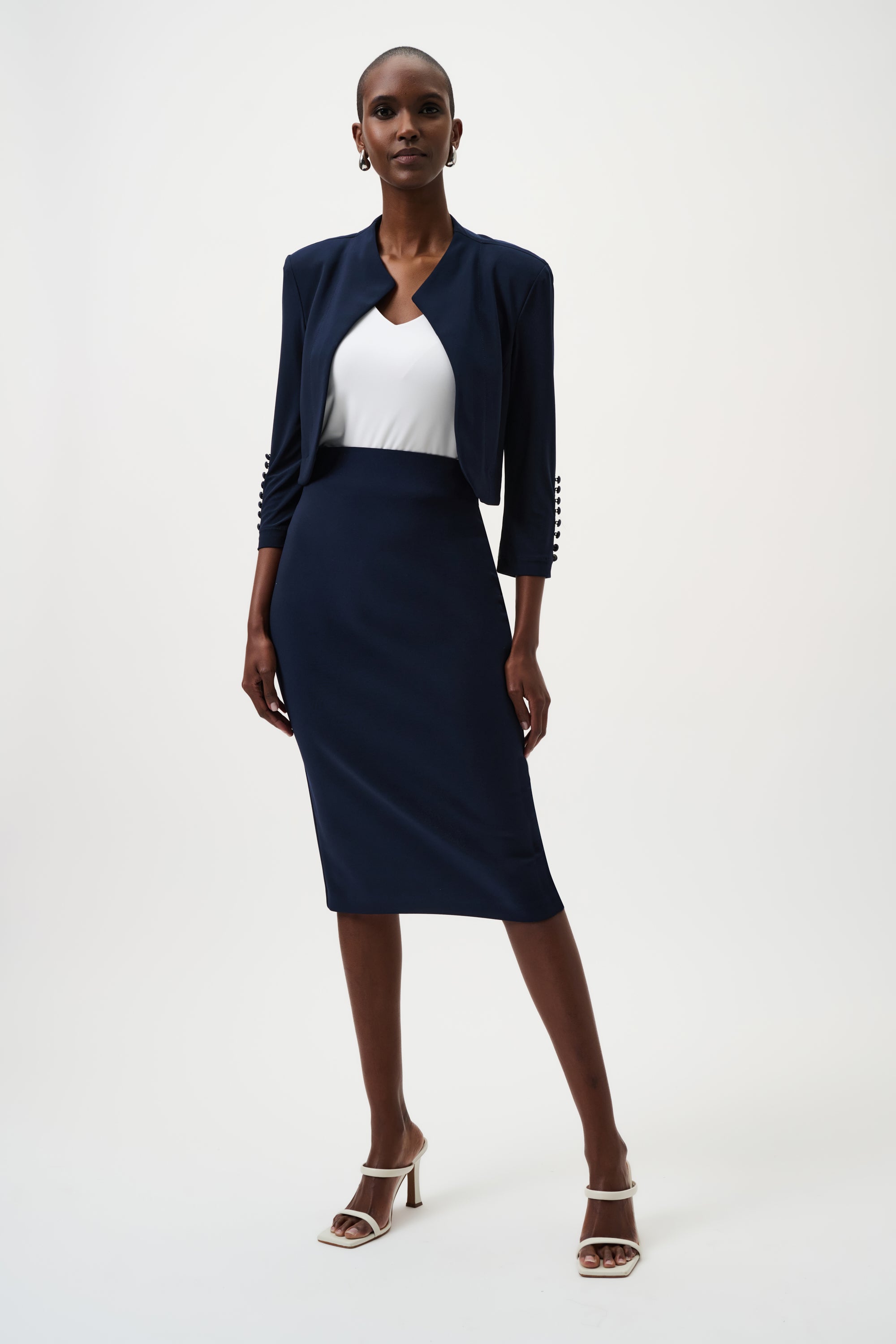 Classic Long Pencil Skirt