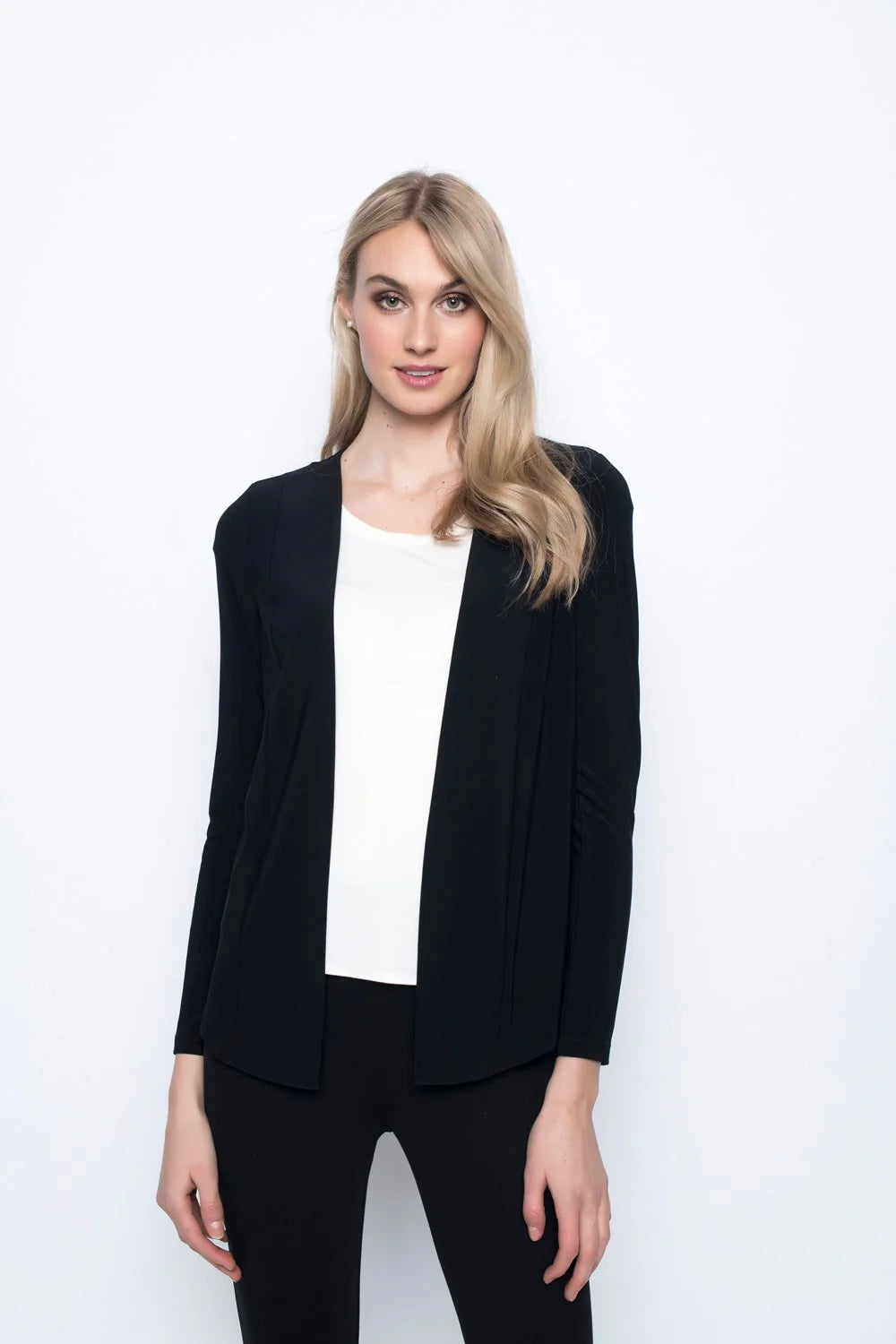 Long Sleeve Black Knit Jacket