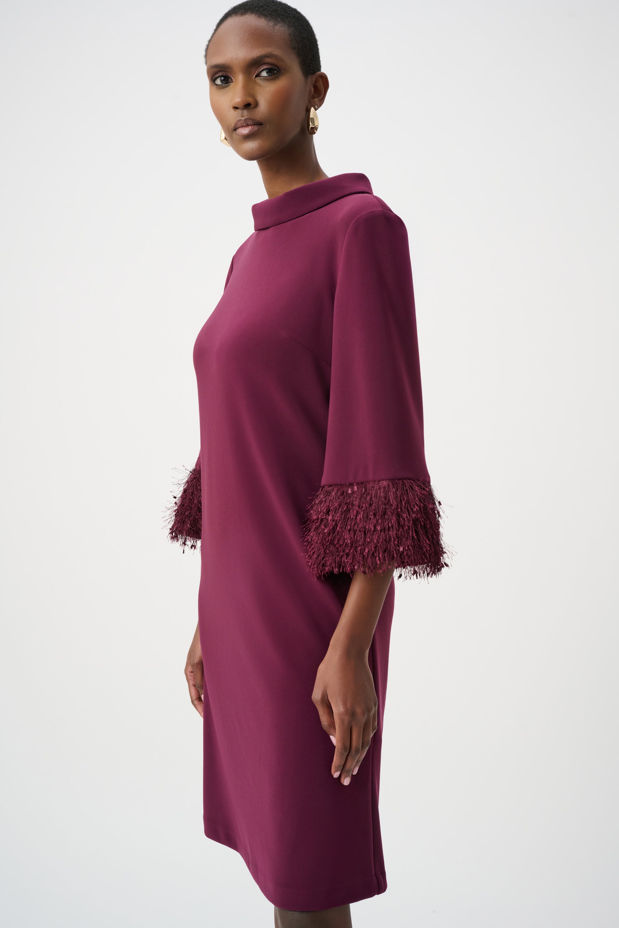 Silky Knit & Novelty A-Line Dress)