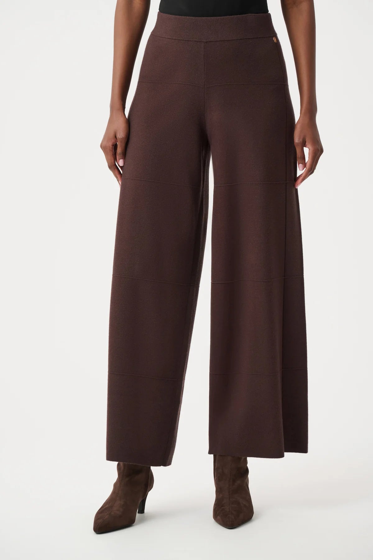 Square Stitch Knit Culotte Pant