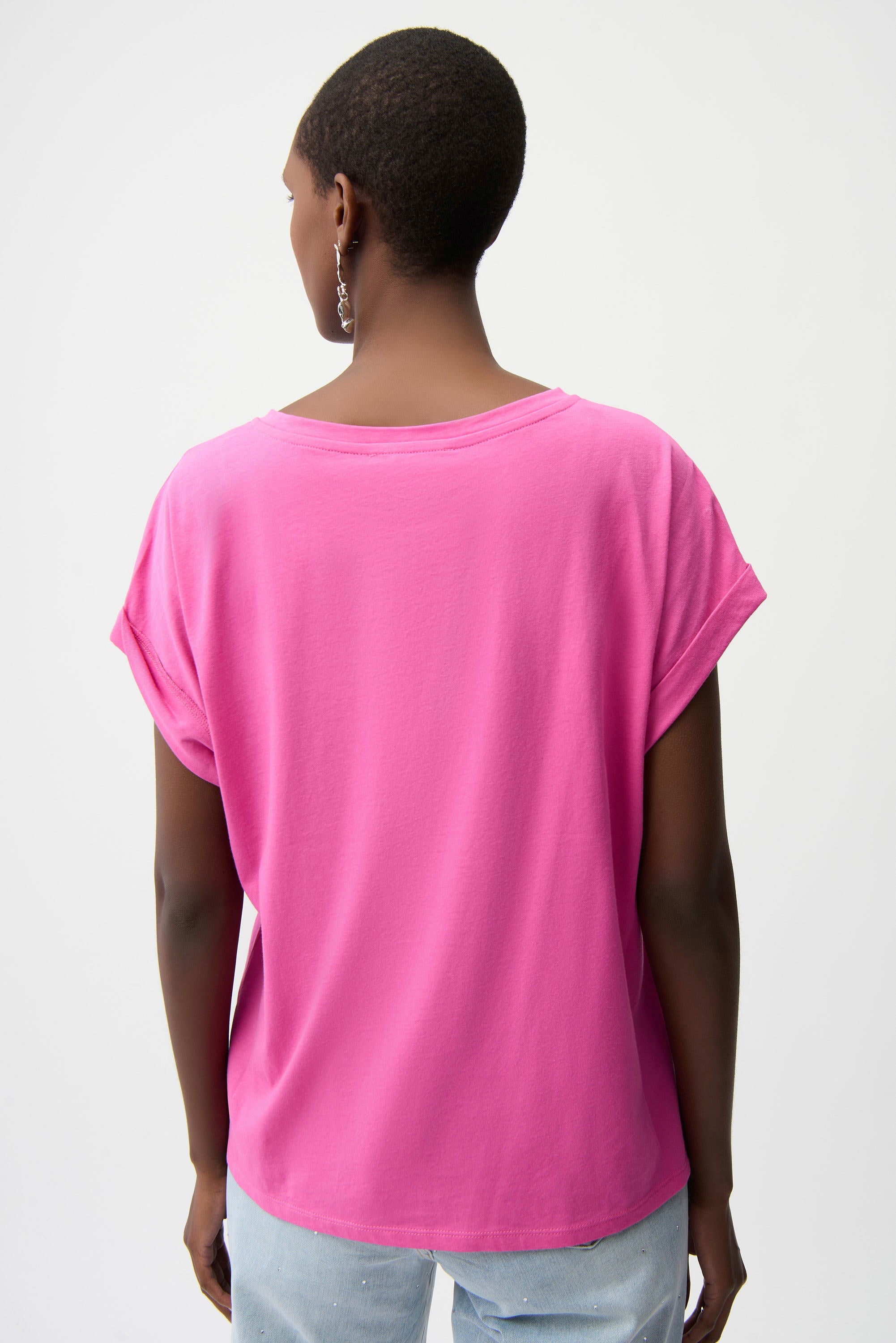 Cotton Boxy Crewneck T-Shirt