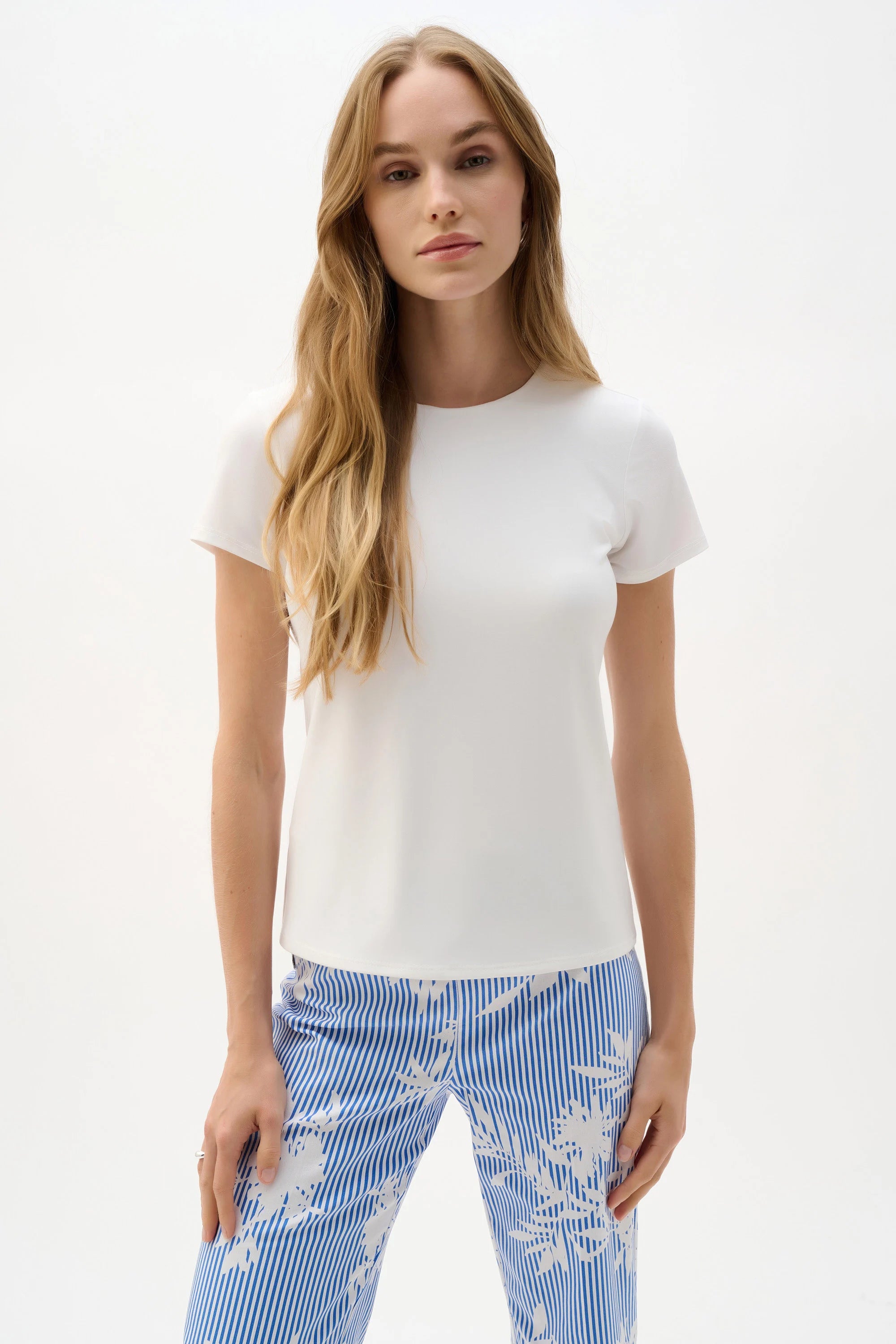 Silky Knit Fitted T-Shirt