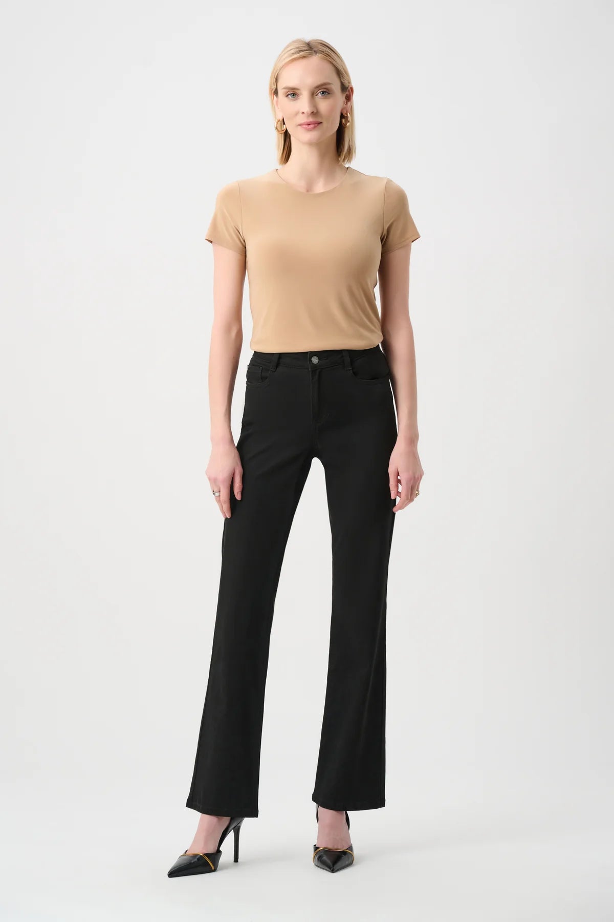 Silky Knit Fitted T-Shirt