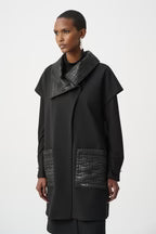 Straight Quilted-Details Vest