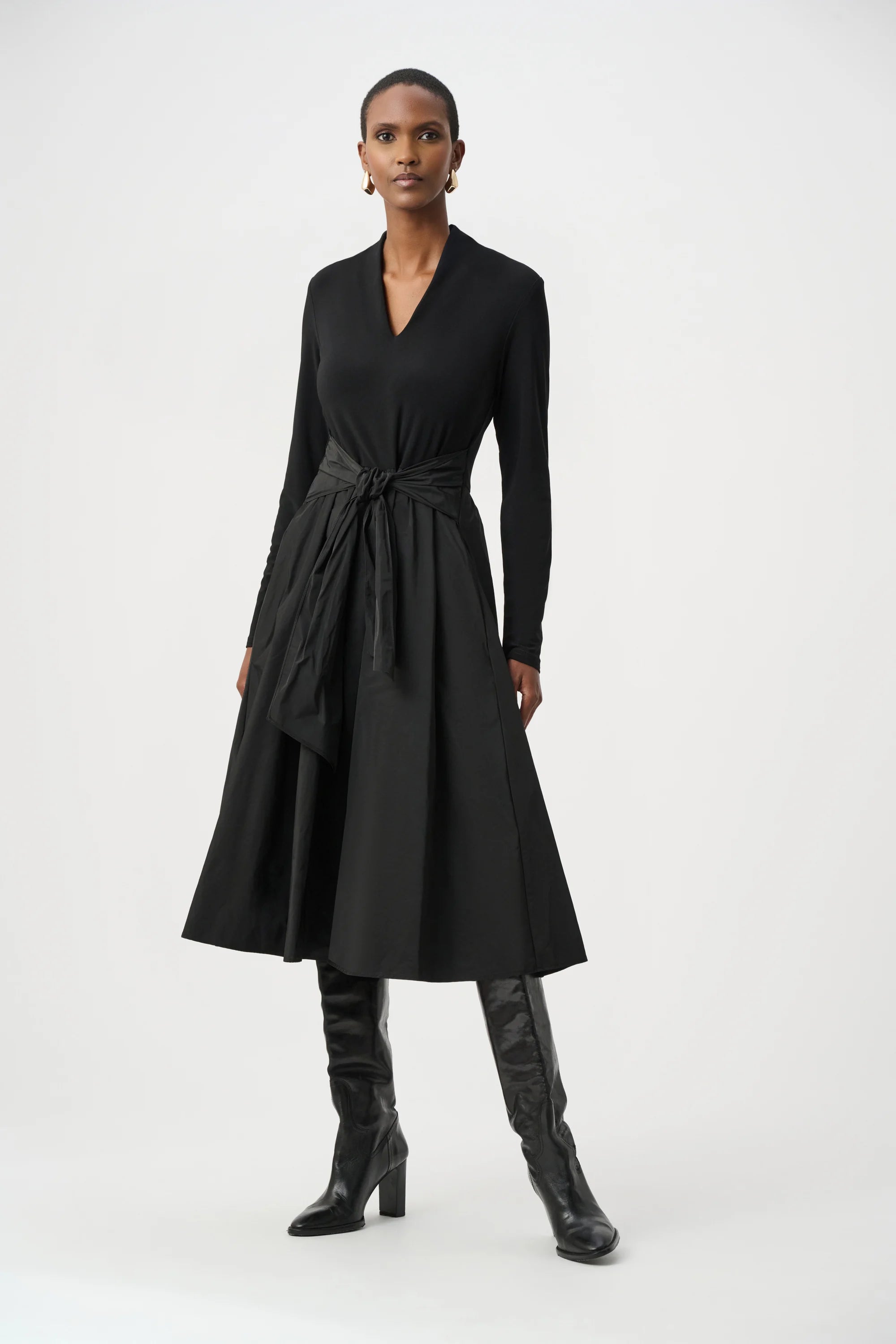 Silky Knit and Memory Fit and Flare Dress
