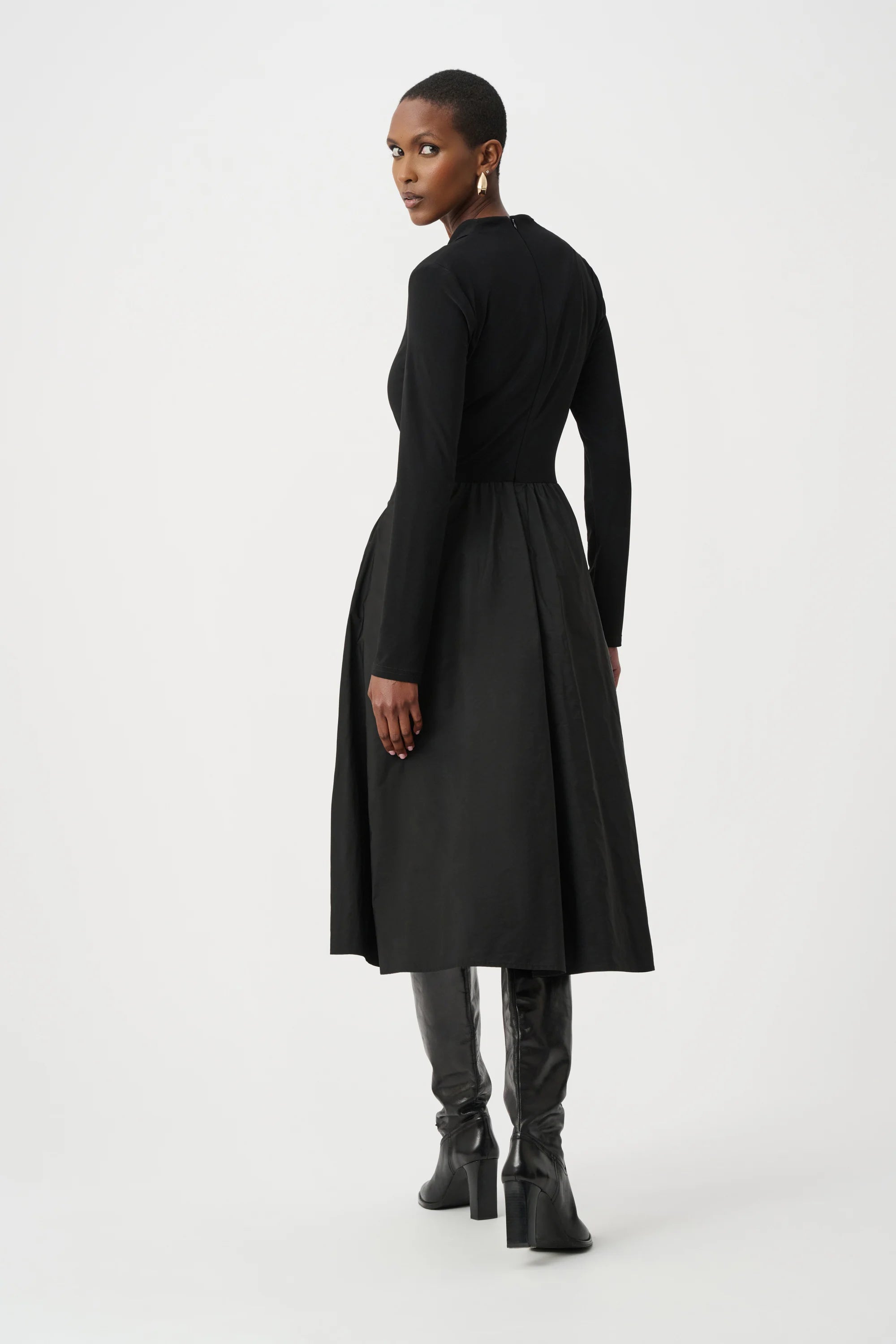 Silky Knit and Memory Fit and Flare Dress