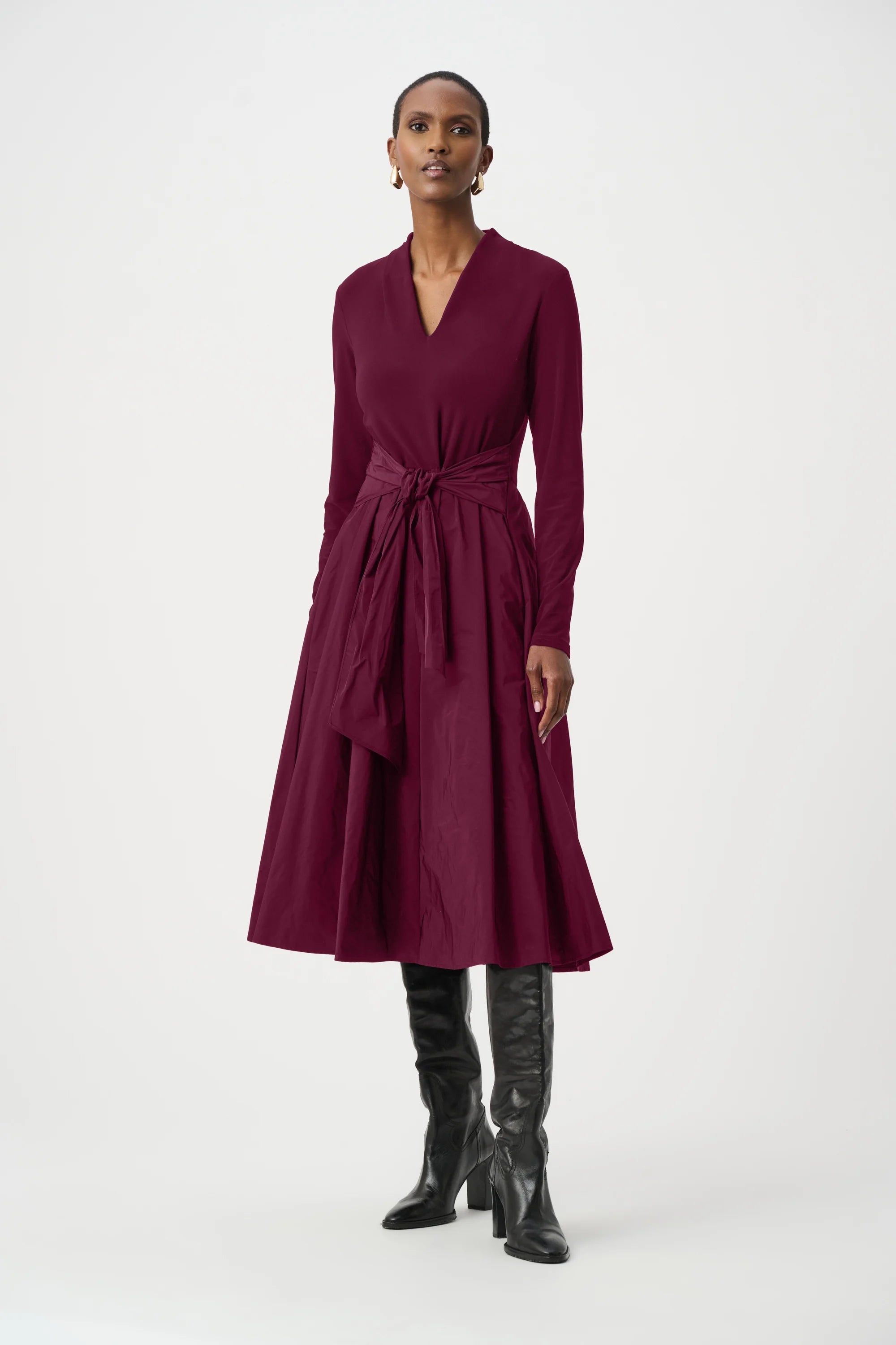Silky Knit and Memory Fit and Flare Dress
