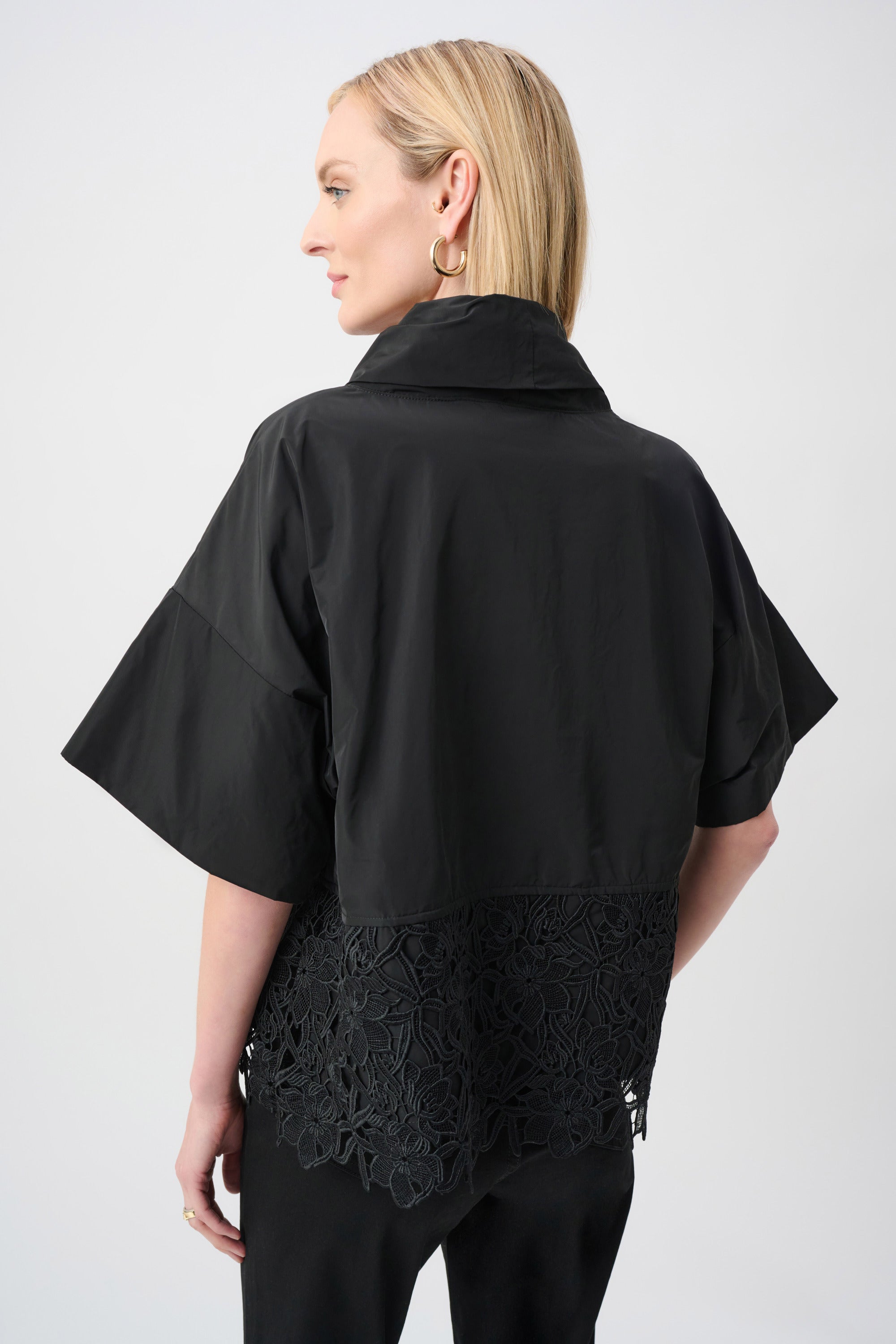 Memory Boxy Top With Lace Hem