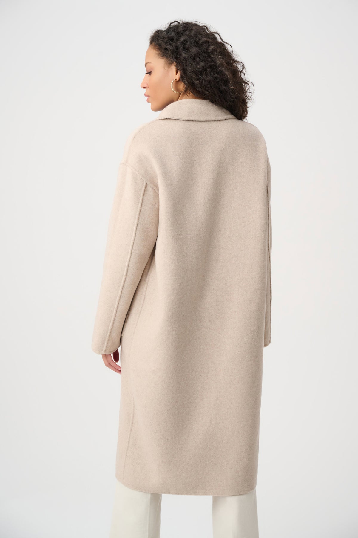Wool Blend Plaid Reversible Coat