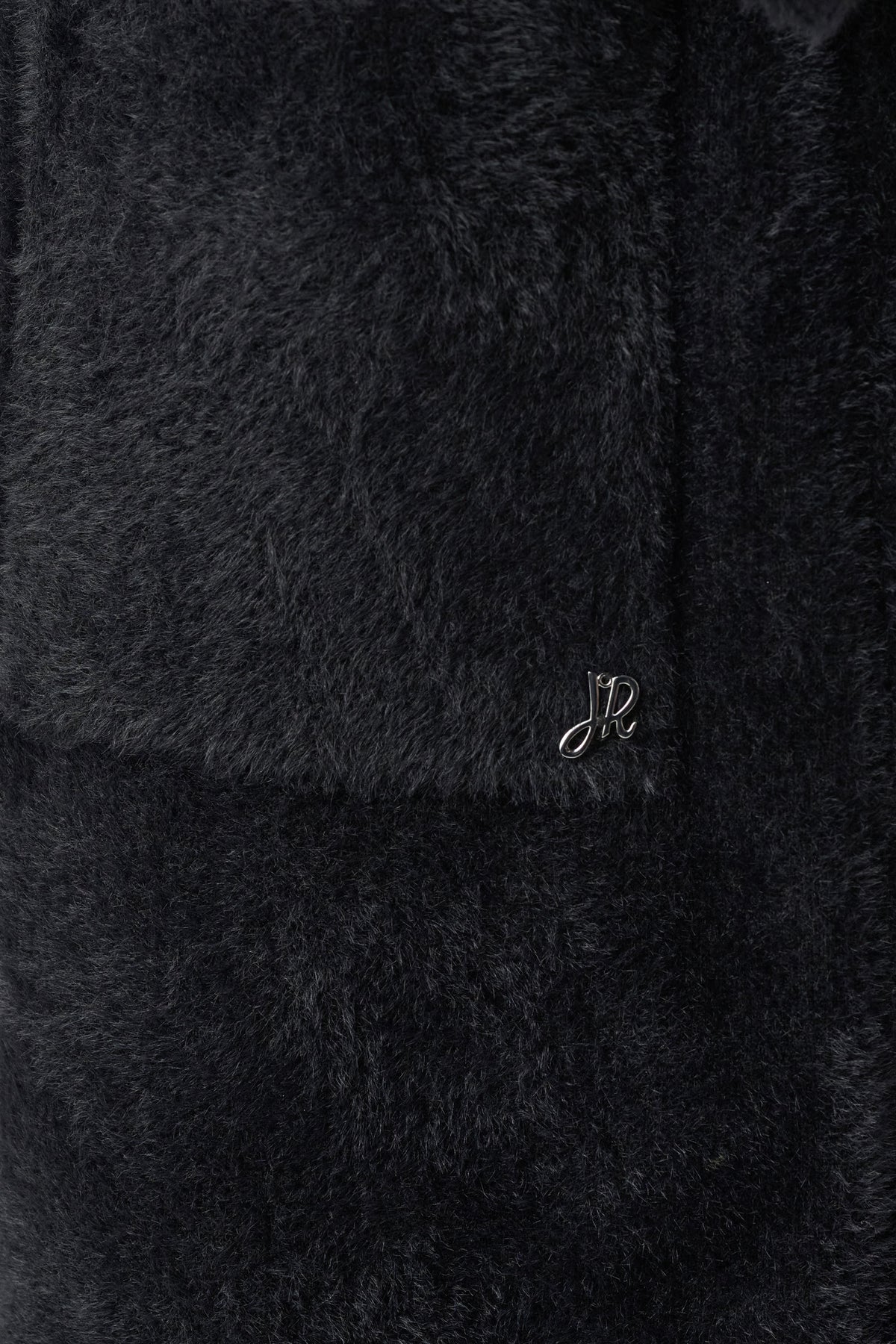 Detachable Faux-Fur Shawl Collar Coat