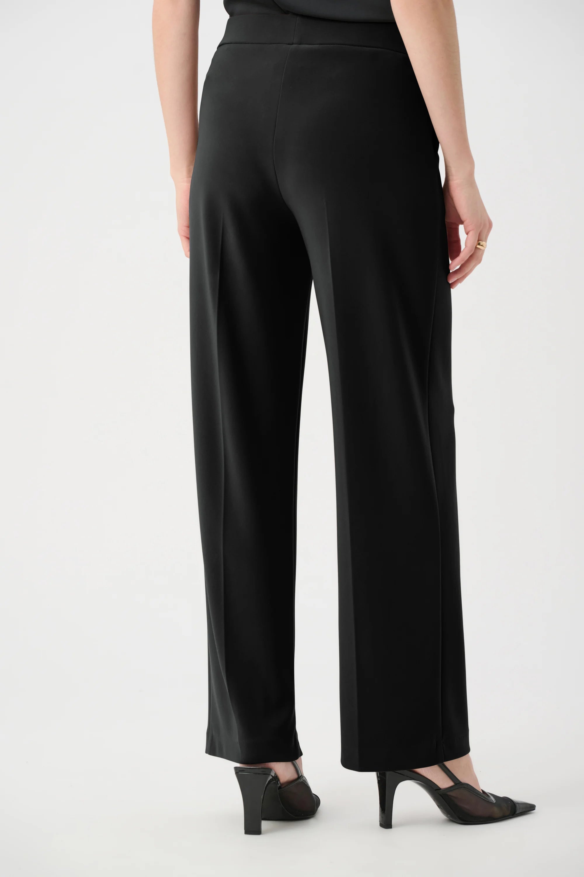Pull-On Wide-Leg Pants