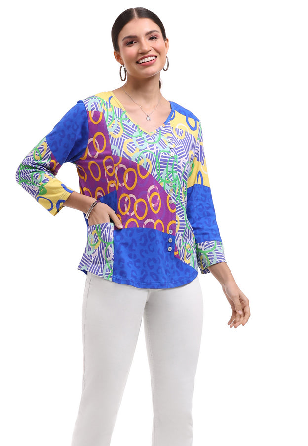 3/4 Sleeve Norma Print Shirt