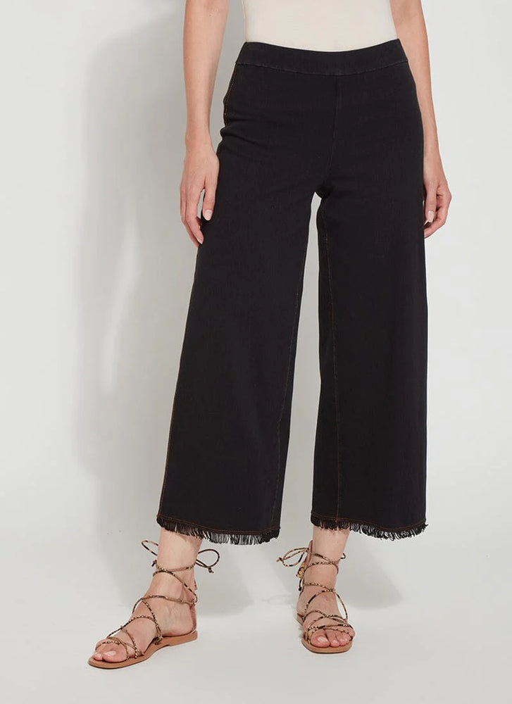 Front image of Lysse shiloh palazzo pant in midtown black. 