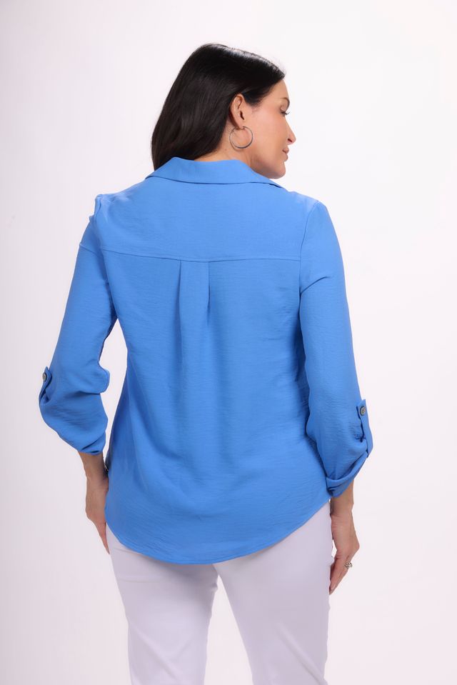 Long Sleeve Button Up Airflow Top
