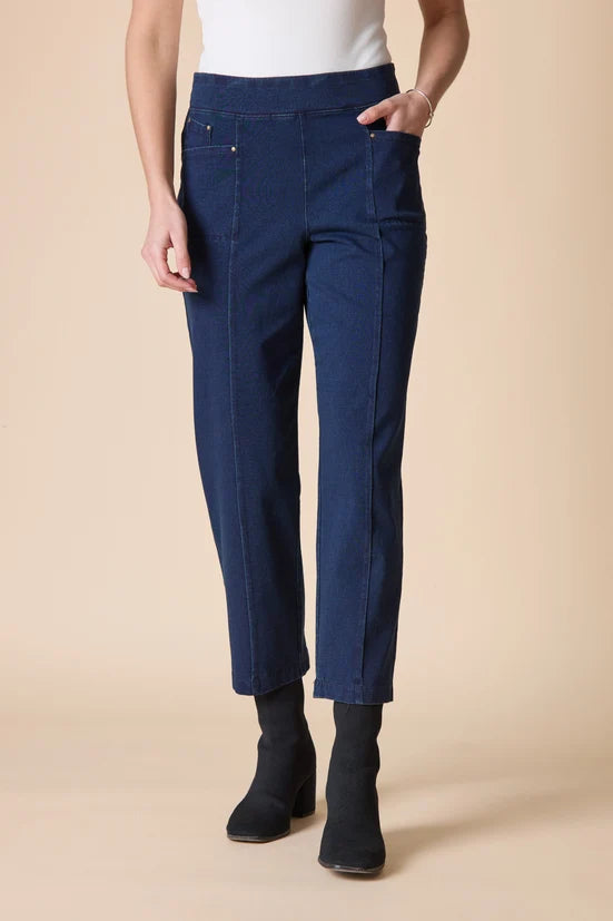 Pull On Seamed Straight Leg 27" Jean
