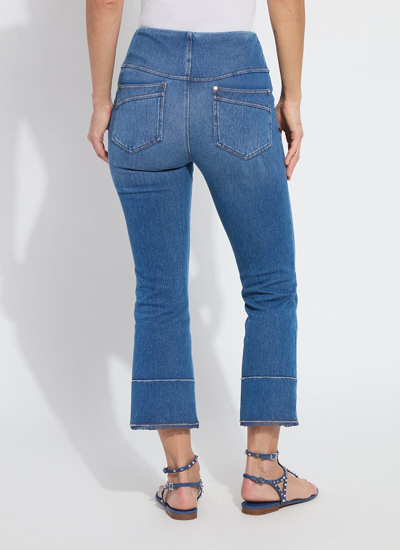 Dara Seamed Hem Crop Denim (25" Inseam)