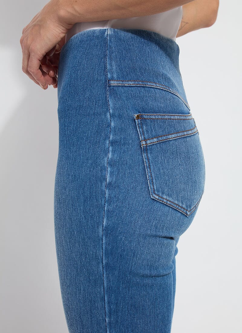 Dara Seamed Hem Crop Denim (25" Inseam)