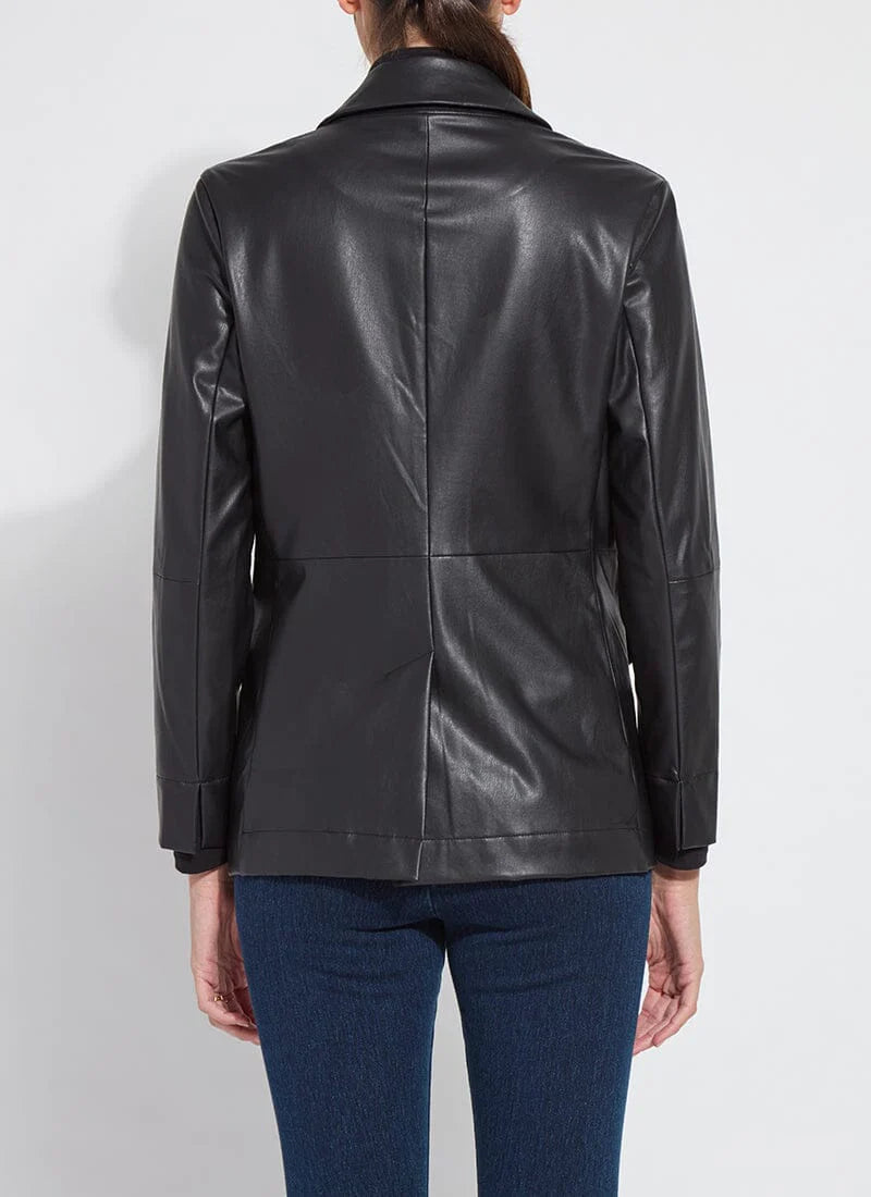 Versatile Vegan Leather Blazer